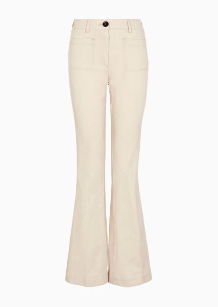 Jeans Femme Formidable White Pantalon En Denim De Coton Stretch Atelier 11