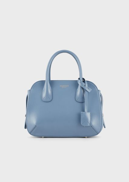 Azure Tote Bag La Prima Grand Modèle En Cuir Liégé Esthétique Femme Sacs À Main