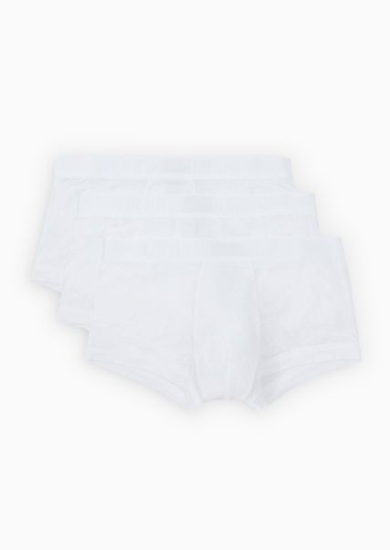 White Sous-Vêtements Qualité Lot De Trois Boxers En Jersey Stretch Homme